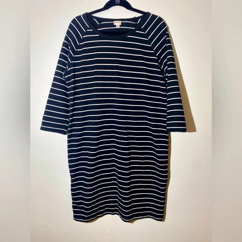 Striped Black and White Dress